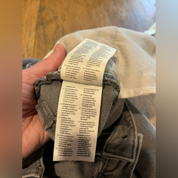 🩶ARKET Grey Denim Midi Skirt – Size 12 (CA) - Picture 4 of 9